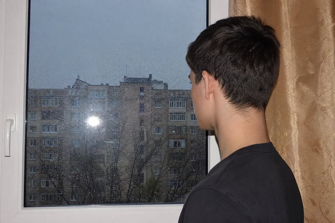 Before applying the Rainy Window Portrait prompt
