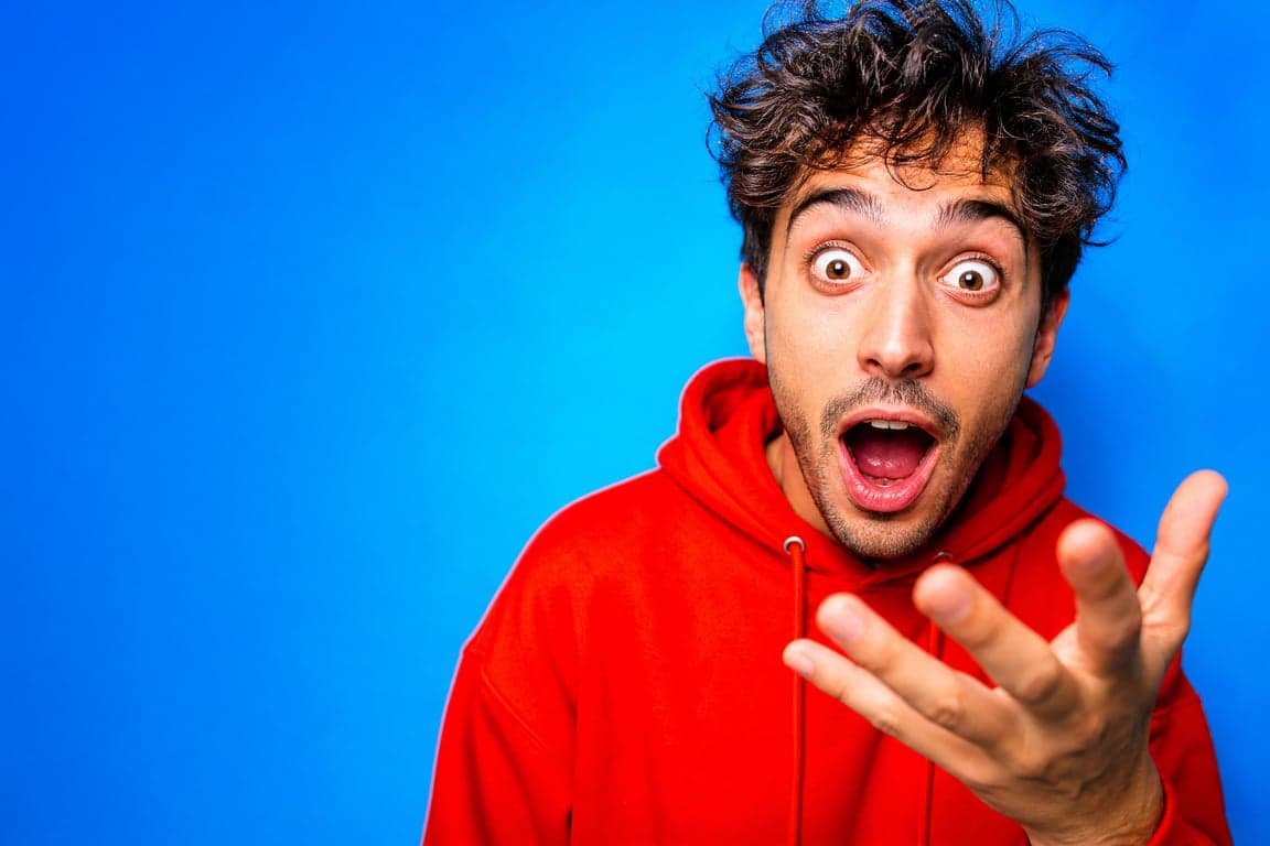 Before and after comparison of AI-generated YouTube thumbnail portrait transformation